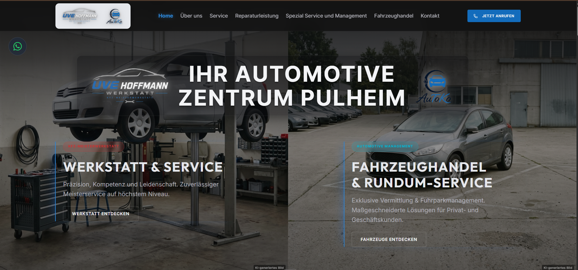 Vorschau Autoko UG Website