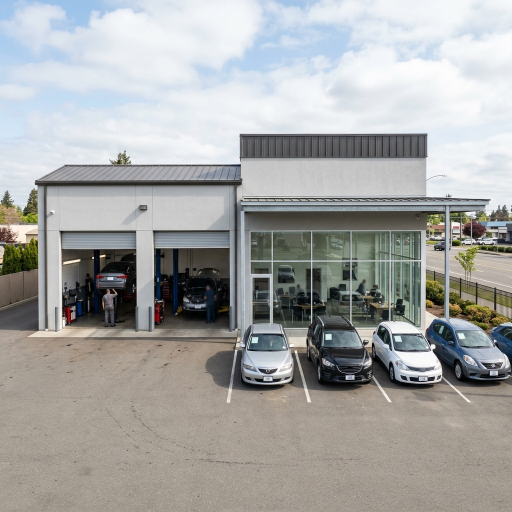 Mischbetrieb Werkstatt und Handel